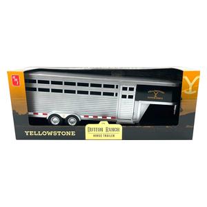Yellowstone Dutton Ranch Horse Trailer Toy  - Silver/Black Big Country Farm Toys